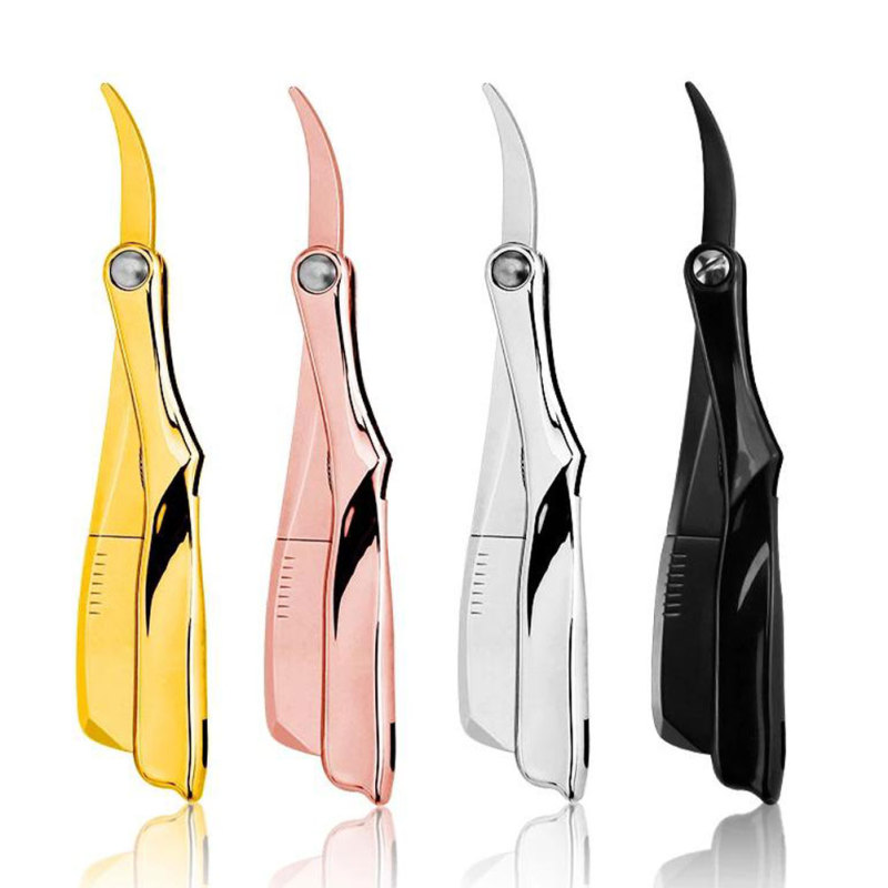 Salon Manual Beard Razor Folding Hand Hair Shaver Razor Hair Removal Tools (No Shaving Slice) For Salon Barber Accessories