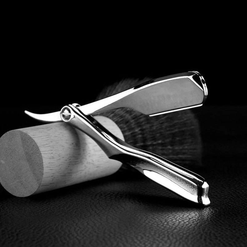 Salon Manual Beard Razor Folding Hand Hair Shaver Razor Hair Removal Tools (No Shaving Slice) For Salon Barber Accessories