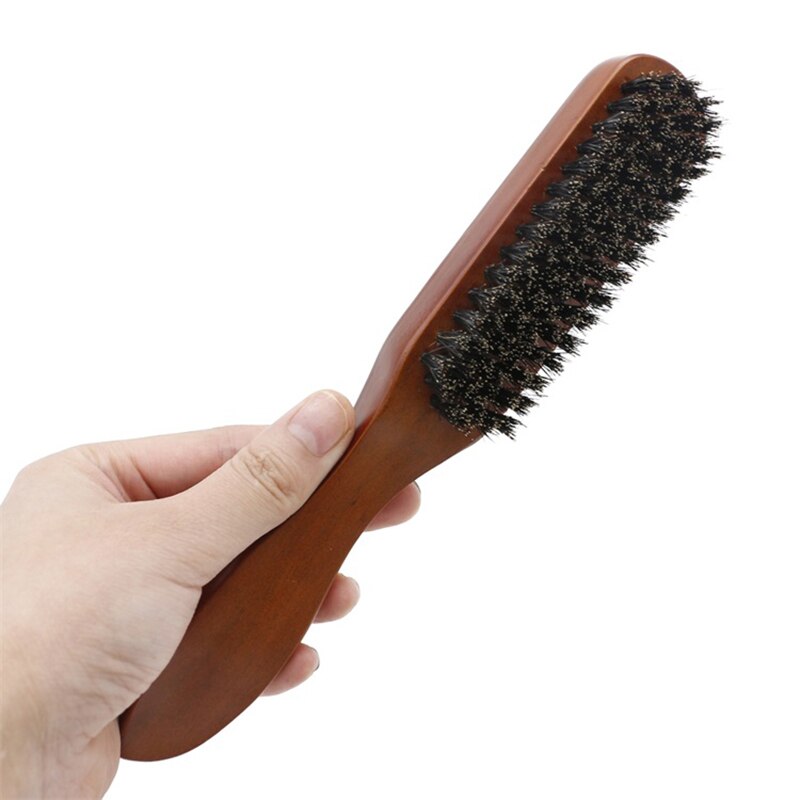 Solid Wood 100% Boar Bristle Shaving Brush Beard Massage Comb Hair Brush Curved Wooden Beard Mustache Brushes Men Styling Tools Solid Wood 100% Boar Bristle Shaving Brush Beard Massage Comb Hair Brush Curved Wooden Beard Mustache Brushes Men Styling Tools