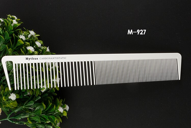 Mythus 10 Deisgns White Hairdressing Carbon Comb For Haircut Barber Metal Tail Comb Hairstylist Teasing Comb Hairdresser Tools