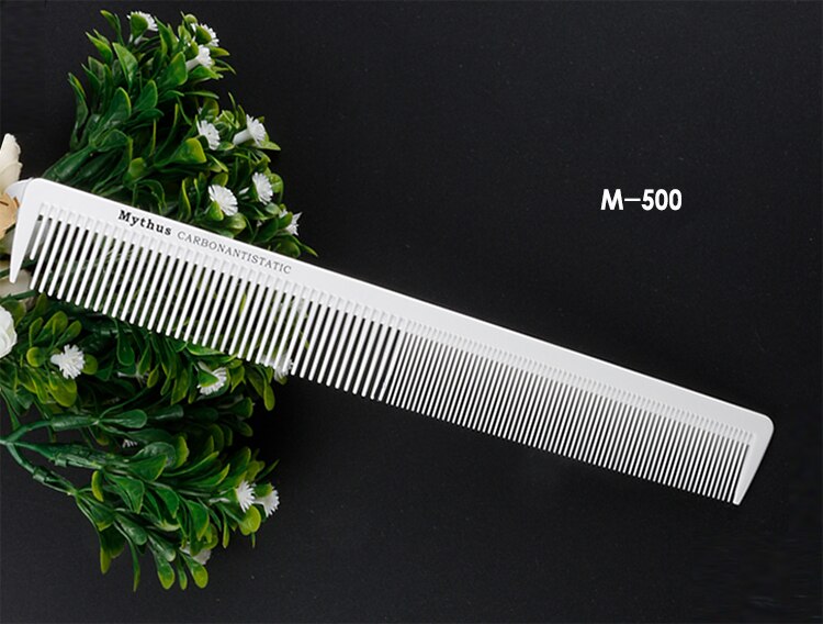 Mythus 10 Deisgns White Hairdressing Carbon Comb For Haircut Barber Metal Tail Comb Hairstylist Teasing Comb Hairdresser Tools