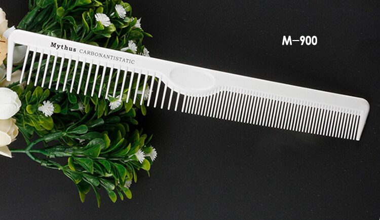 Mythus 10 Deisgns White Hairdressing Carbon Comb For Haircut Barber Metal Tail Comb Hairstylist Teasing Comb Hairdresser Tools