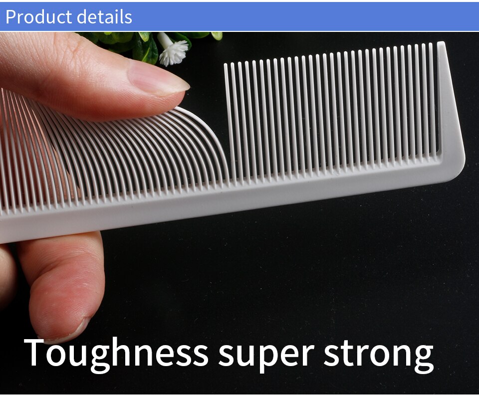 Mythus 10 Deisgns White Hairdressing Carbon Comb For Haircut Barber Metal Tail Comb Hairstylist Teasing Comb Hairdresser Tools