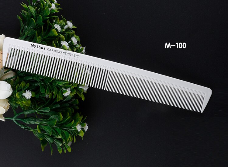 Mythus 10 Deisgns White Hairdressing Carbon Comb For Haircut Barber Metal Tail Comb Hairstylist Teasing Comb Hairdresser Tools