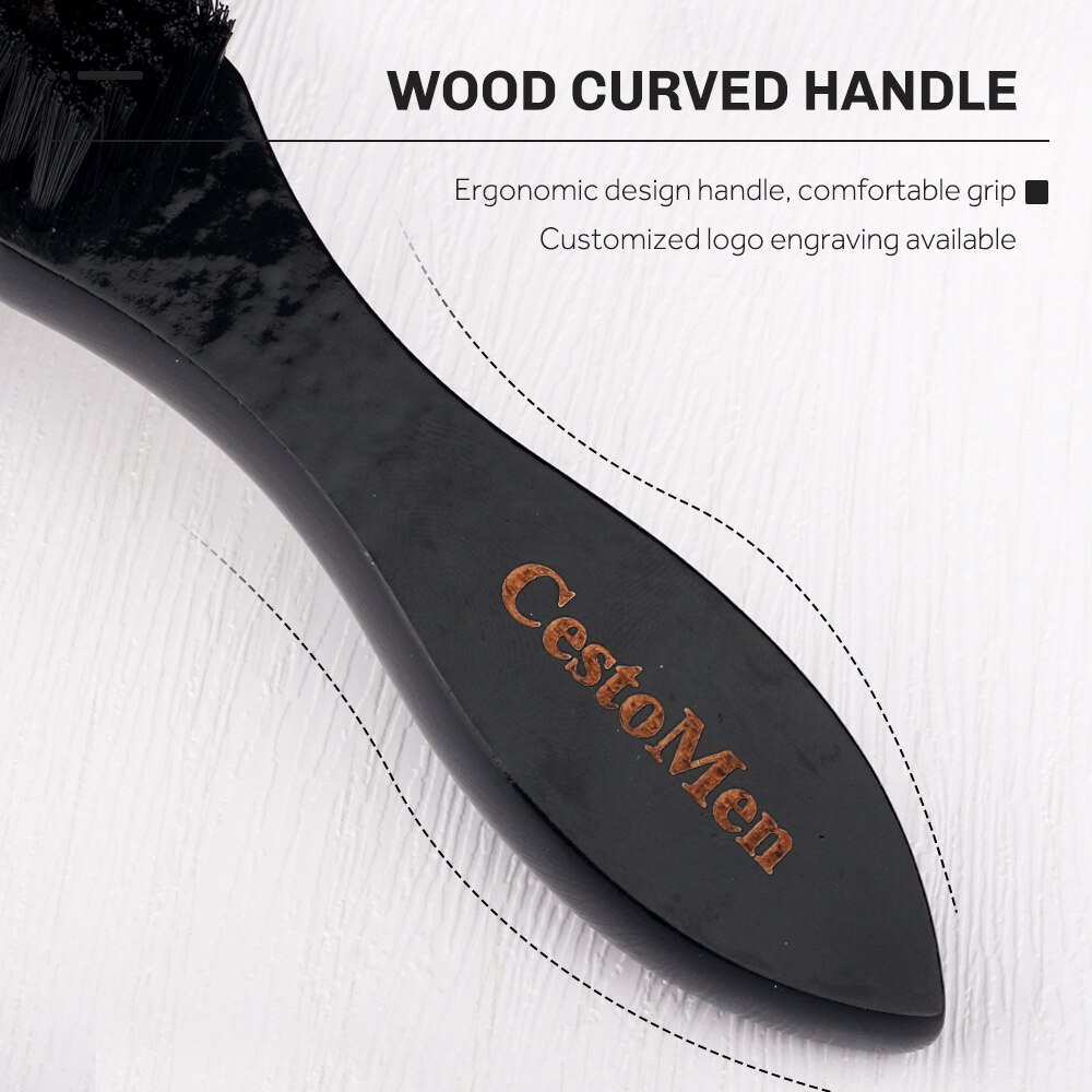 CestoMen Soild Wood Professional Fade Brush Barber Neck Sweeping Brush Comb Haircut Accessories Facial Cleaning Tools For Men CestoMen Soild Wood Professional Fade Brush Barber Neck Sweeping Brush Comb Haircut Accessories Facial Cleaning Tools For Men