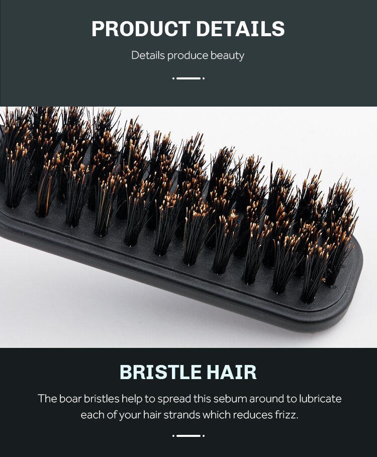 CestoMen Boar Bristle Hair Folding Brush Soild Wood Handle Beard Shaving Brush Portable Beard Mustache Care Styling Tool For Men