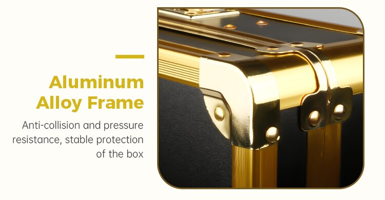 Barber Storage Tool Case Portable Carrying Password Lock Case Box Able To Place Hair Trimmer,Comb,Clips,Razor,Scissors,Guards