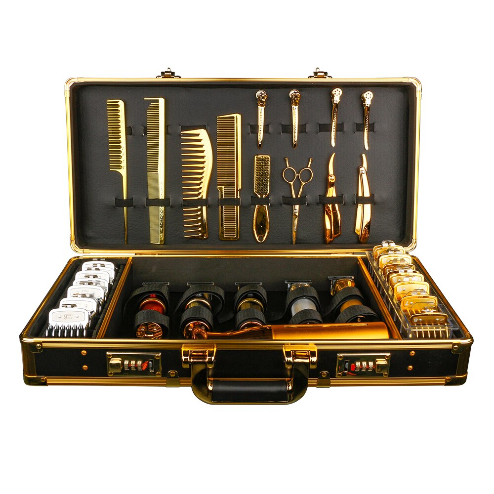 Barber Storage Tool Case Portable Carrying Password Lock Case Box Able To Place Hair Trimmer,Comb,Clips,Razor,Scissors,Guards Barber Storage Tool Case Portable Carrying Password Lock Case Box Able To Place Hair Trimmer,Comb,Clips,Razor,Scissors,Guards