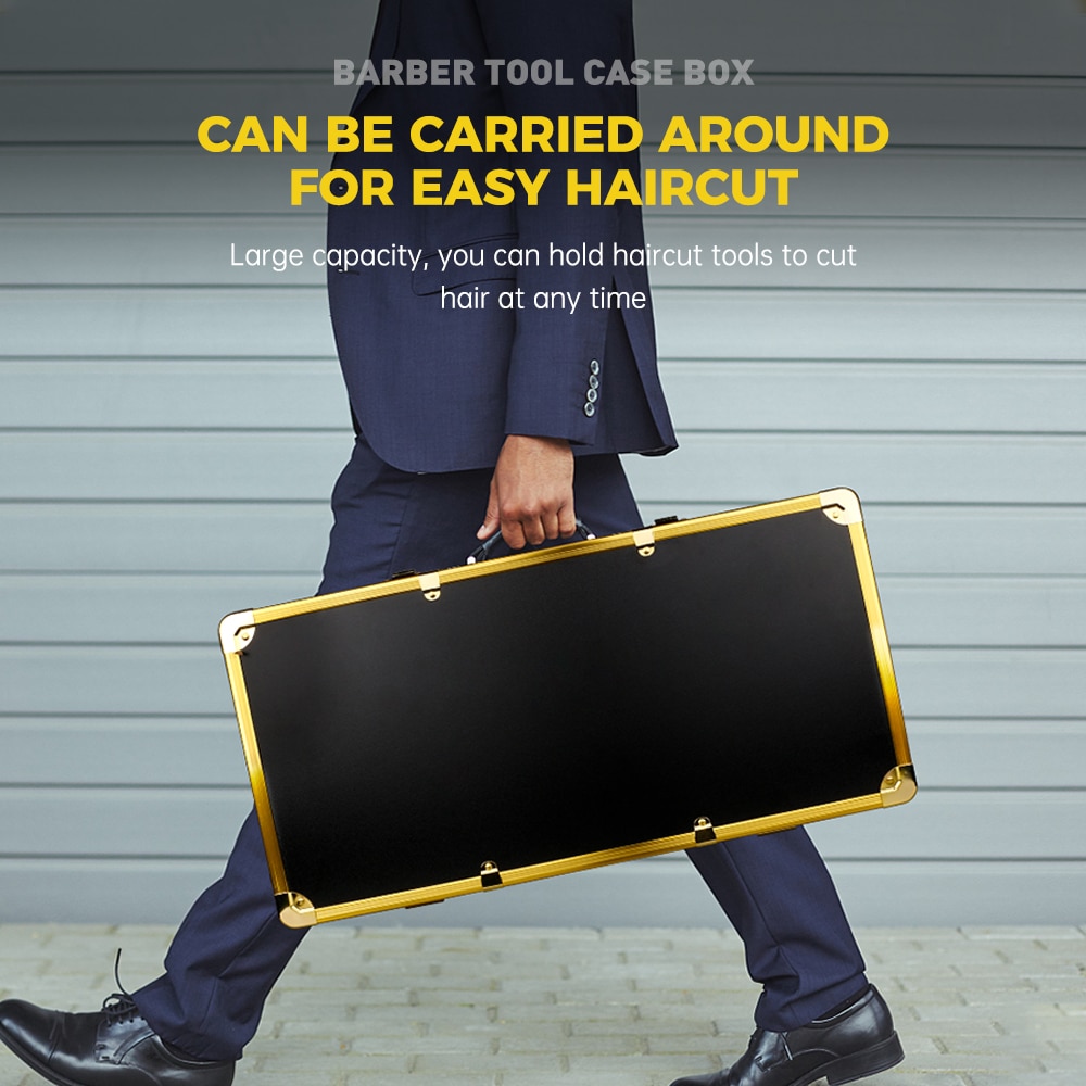 Barber Storage Tool Case Portable Carrying Password Lock Case Box Able To Place Hair Trimmer,Comb,Clips,Razor,Scissors,Guards Barber Storage Tool Case Portable Carrying Password Lock Case Box Able To Place Hair Trimmer,Comb,Clips,Razor,Scissors,Guards