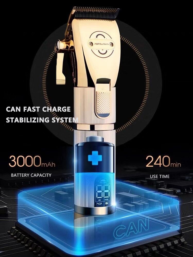 CestoMen Hair Cutting Machine Set With Clipper Trimmer Shaver Barbershop Cutting Comb Fade Brush Facial Grooming Set Kit For Men