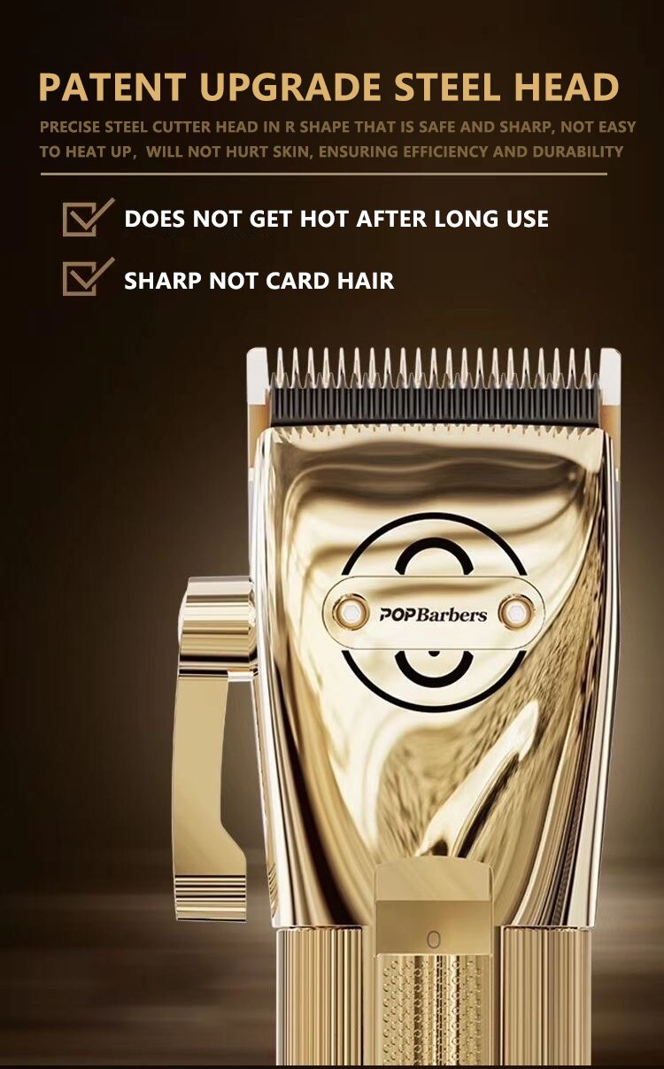 CestoMen Hair Cutting Machine Set With Clipper Trimmer Shaver Barbershop Cutting Comb Fade Brush Facial Grooming Set Kit For Men