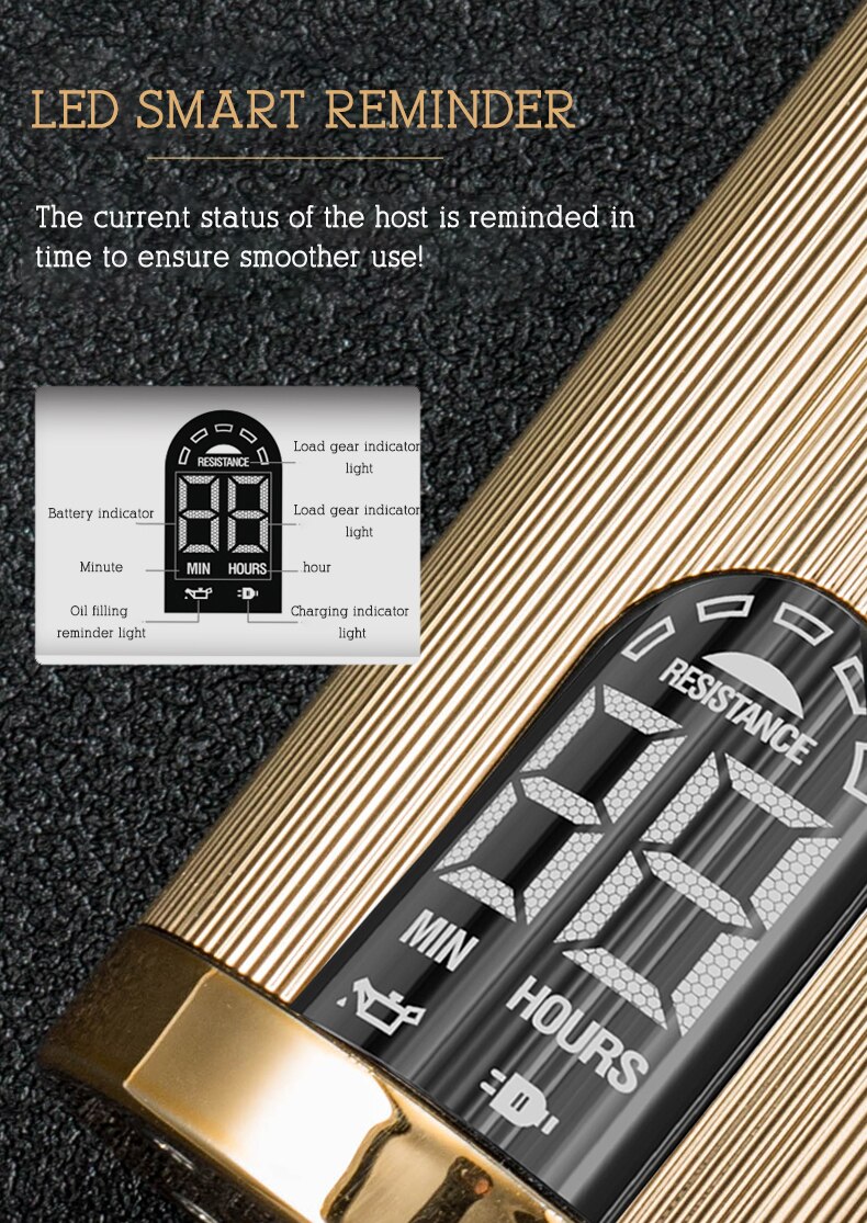 CestoMen Original Cordless Hair Clipper Men's Electric Shaver Barber Trimmer Razor Professional Clipper  Hair Cutting Machine