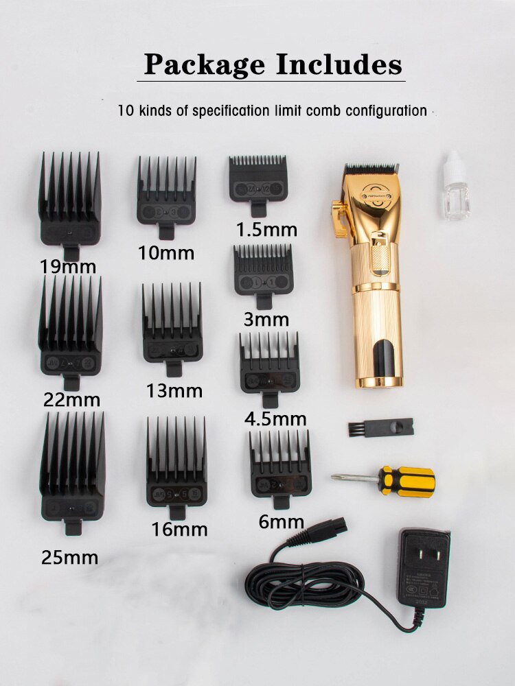 CestoMen Original Cordless Hair Clipper Men's Electric Shaver Barber Trimmer Razor Professional Clipper  Hair Cutting Machine