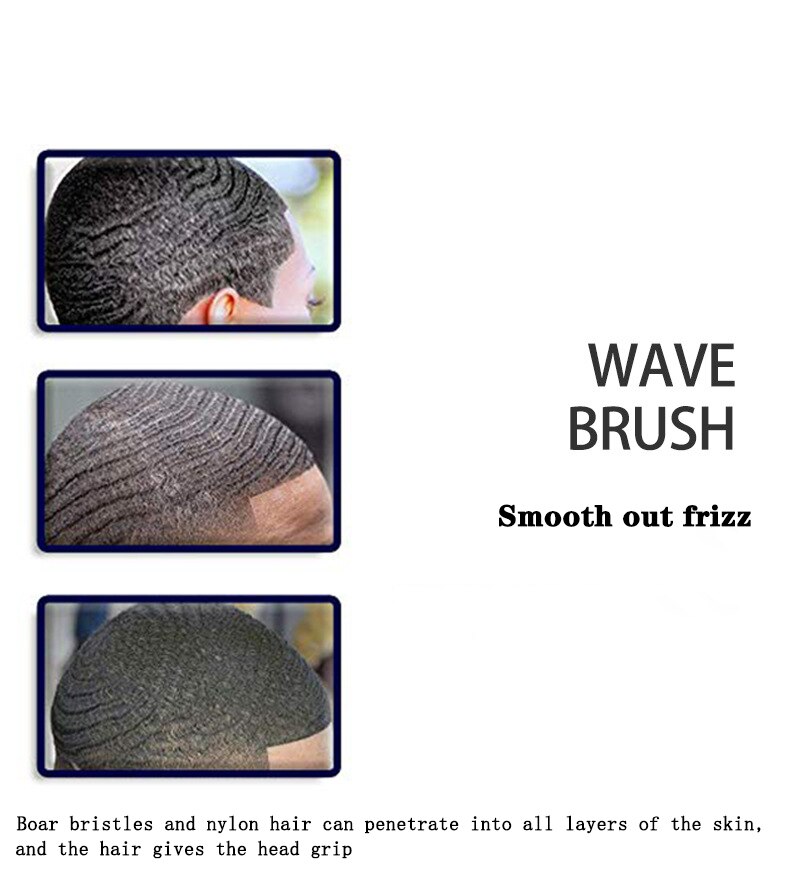 CestoMen Boar Bristle Beard Brush Nylon Hair Beech Wood Handle Curved Wave Soft Brush Comb Beard Mustache Styling Tools For Men