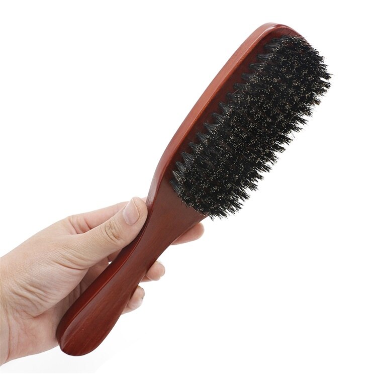 Professional Solid Wood Boar Shaving Brush Boar Britstle Hair Brush Beard Hair Massage Comb Men's Mustache Brushes Styling Tool
