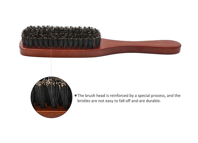 Professional Solid Wood Boar Shaving Brush Boar Britstle Hair Brush Beard Hair Massage Comb Men's Mustache Brushes Styling Tool