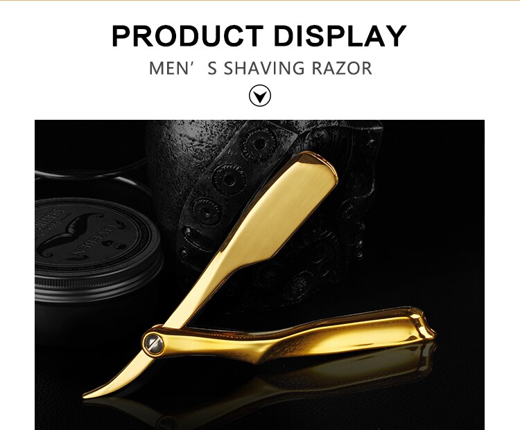Professinlal Men's Shaving Tool Barber Beard Haircut Razor Holder Straight Razor Holder Facial Cleaning Tools For Hairdresser Professinlal Men's Shaving Tool Barber Beard Haircut Razor Holder Straight Razor Holder Facial Cleaning Tools For Hairdresser