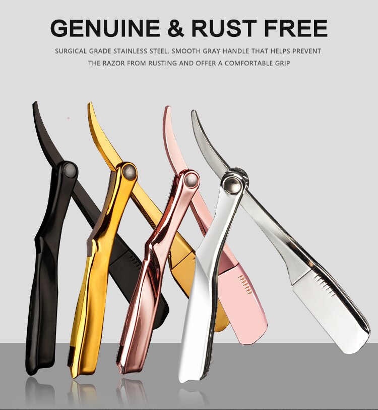 Professinlal Men's Shaving Tool Barber Beard Haircut Razor Holder Straight Razor Holder Facial Cleaning Tools For Hairdresser Professinlal Men's Shaving Tool Barber Beard Haircut Razor Holder Straight Razor Holder Facial Cleaning Tools For Hairdresser