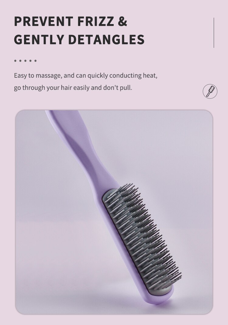 CestoMen Hair Massage Scalp Care Brush Detangling Massage Nine-Row Brush Comb Barber Hairdressing Styling Tools For Women Men CestoMen Hair Massage Scalp Care Brush Detangling Massage Nine-Row Brush Comb Barber Hairdressing Styling Tools For Women Men