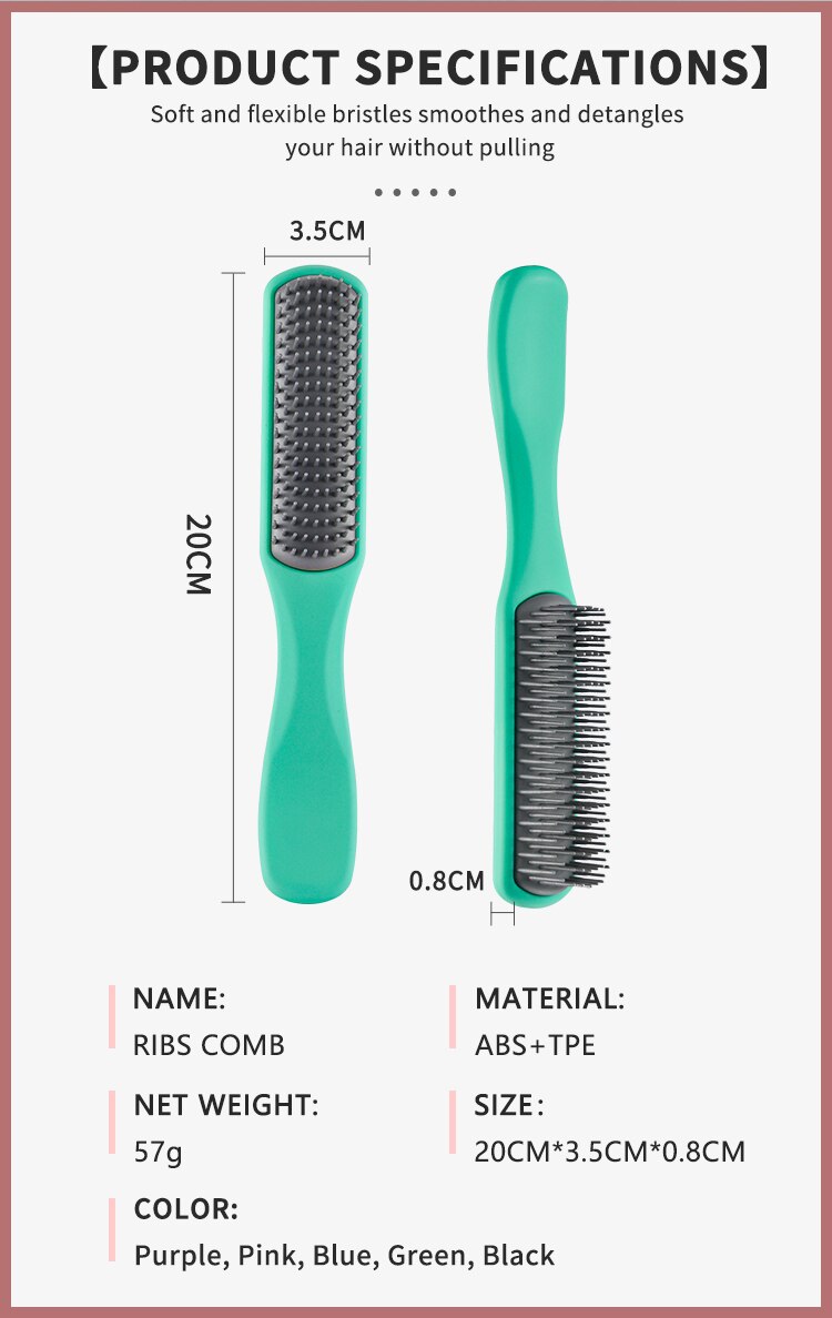 CestoMen Hair Massage Scalp Care Brush Detangling Massage Nine-Row Brush Comb Barber Hairdressing Styling Tools For Women Men CestoMen Hair Massage Scalp Care Brush Detangling Massage Nine-Row Brush Comb Barber Hairdressing Styling Tools For Women Men
