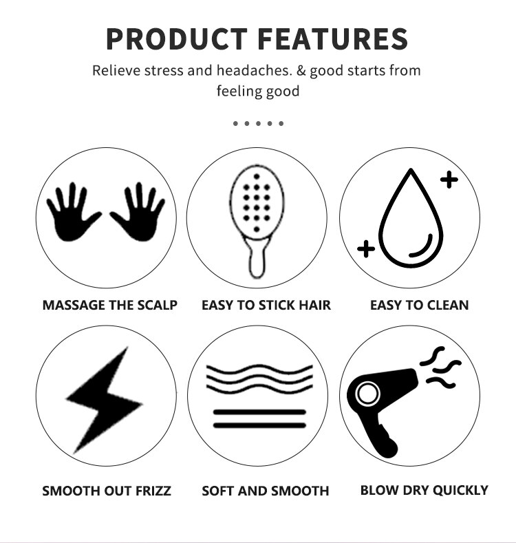 CestoMen Hair Massage Scalp Care Brush Detangling Massage Nine-Row Brush Comb Barber Hairdressing Styling Tools For Women Men CestoMen Hair Massage Scalp Care Brush Detangling Massage Nine-Row Brush Comb Barber Hairdressing Styling Tools For Women Men