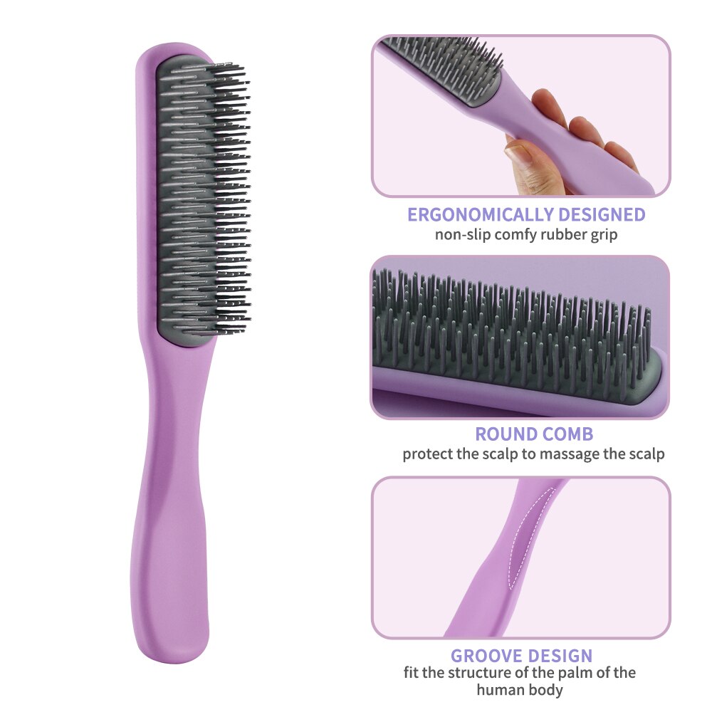 CestoMen Hair Massage Scalp Care Brush Detangling Massage Nine-Row Brush Comb Barber Hairdressing Styling Tools For Women Men CestoMen Hair Massage Scalp Care Brush Detangling Massage Nine-Row Brush Comb Barber Hairdressing Styling Tools For Women Men