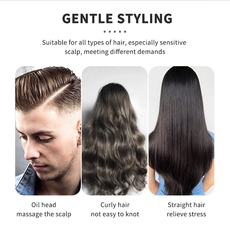 CestoMen Hair Massage Scalp Care Brush Detangling Massage Nine-Row Brush Comb Barber Hairdressing Styling Tools For Women Men CestoMen Hair Massage Scalp Care Brush Detangling Massage Nine-Row Brush Comb Barber Hairdressing Styling Tools For Women Men