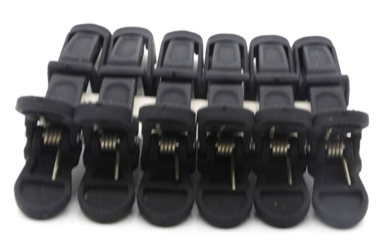 6pcs Black Anti Heat Durable Strong Hold Fixing Hair Cutting Styling Clip Crocodile Matte Carbon Alligator Clips Haircut Tools