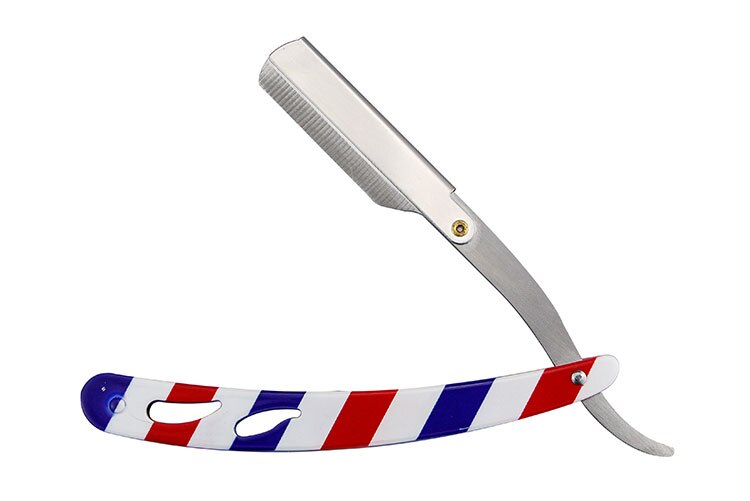 Classic Shaving Razor Blades Holder Barber Edge Foding Razor Holder Stainless Steel Handle Men's Beard Grooming Shaving Tools