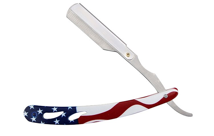 Classic Shaving Razor Blades Holder Barber Edge Foding Razor Holder Stainless Steel Handle Men's Beard Grooming Shaving Tools