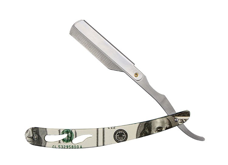 Classic Shaving Razor Blades Holder Barber Edge Foding Razor Holder Stainless Steel Handle Men's Beard Grooming Shaving Tools