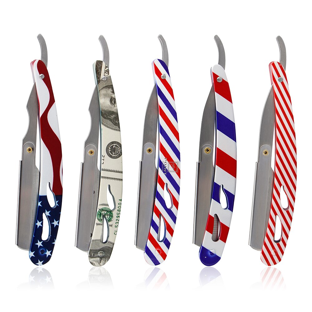 Classic Shaving Razor Blades Holder Barber Edge Foding Razor Holder Stainless Steel Handle Men's Beard Grooming Shaving Tools Classic Shaving Razor Blades Holder Barber Edge Foding Razor Holder Stainless Steel Handle Men's Beard Grooming Shaving Tools