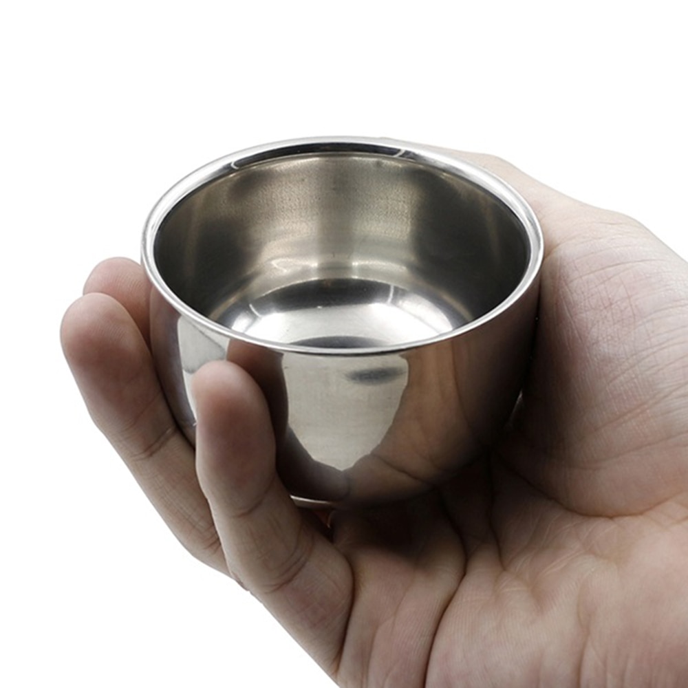 Men's Shaving Soap Bowl Stainless Steel Shaving Mug Cup Male Facial Hair Beard Cleaning Foam Mug Bowl For Shave Brush Men's Shaving Soap Bowl Stainless Steel Shaving Mug Cup Male Facial Hair Beard Cleaning Foam Mug Bowl For Shave Brush