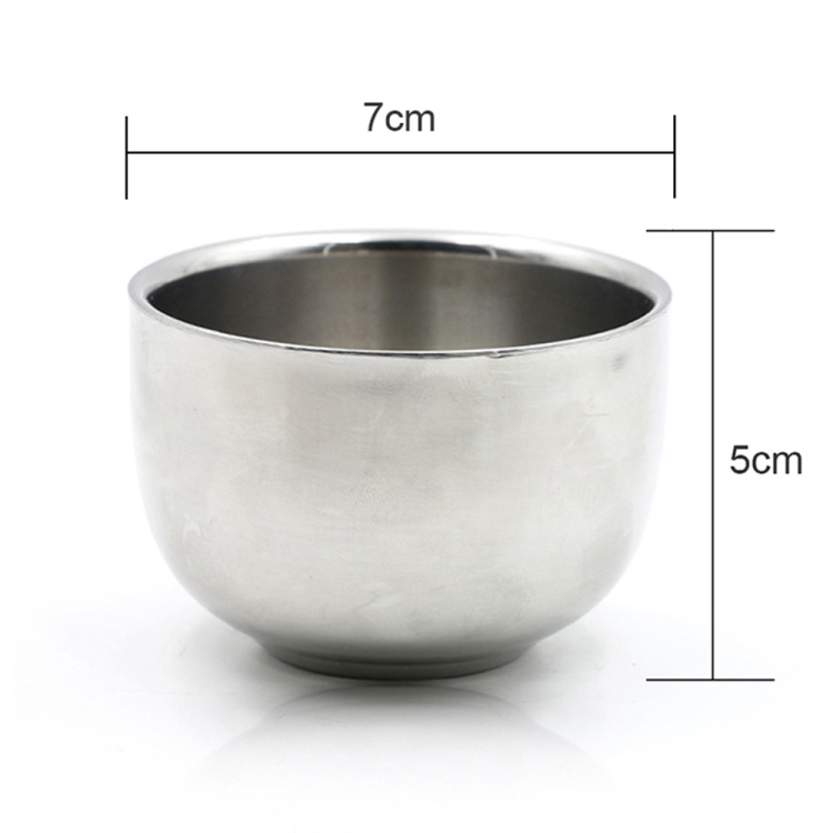 Men's Shaving Soap Bowl Stainless Steel Shaving Mug Cup Male Facial Hair Beard Cleaning Foam Mug Bowl For Shave Brush