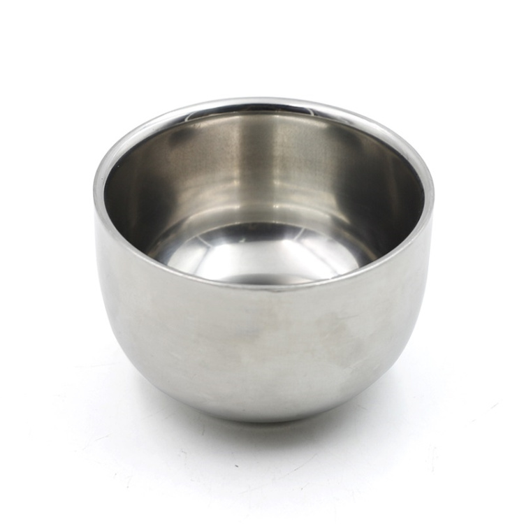 Men's Shaving Soap Bowl Stainless Steel Shaving Mug Cup Male Facial Hair Beard Cleaning Foam Mug Bowl For Shave Brush
