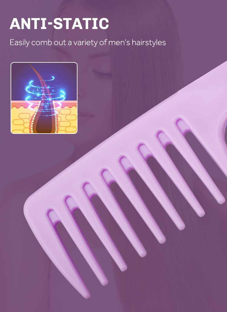CestoMen Wide Tooth Comb For Curly Wet Hair Salon Accessories Portable Scalp Care Massage Comb For Women Men Hair Styling Tools CestoMen Wide Tooth Comb For Curly Wet Hair Salon Accessories Portable Scalp Care Massage Comb For Women Men Hair Styling Tools