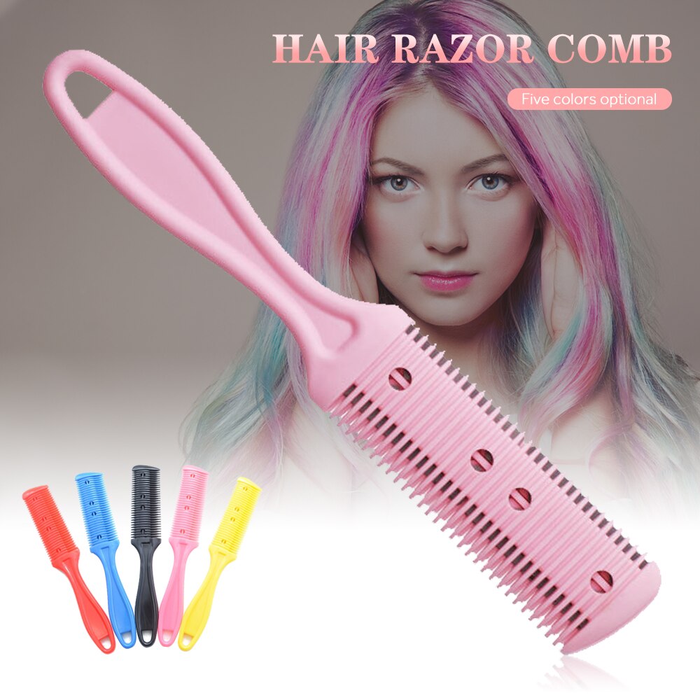Hair Razor Comb For Women Men Double Sides Hair Cutter Massage Brush Comb Electric Trimmer Cutting Thinning Tools DIY Hairstyle Hair Razor Comb For Women Men Double Sides Hair Cutter Massage Brush Comb Electric Trimmer Cutting Thinning Tools DIY Hairstyle