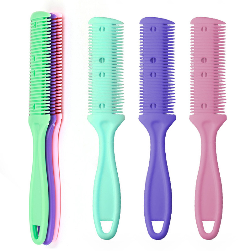 Hair Razor Comb For Women Men Double Sides Hair Cutter Massage Brush Comb Electric Trimmer Cutting Thinning Tools DIY Hairstyle