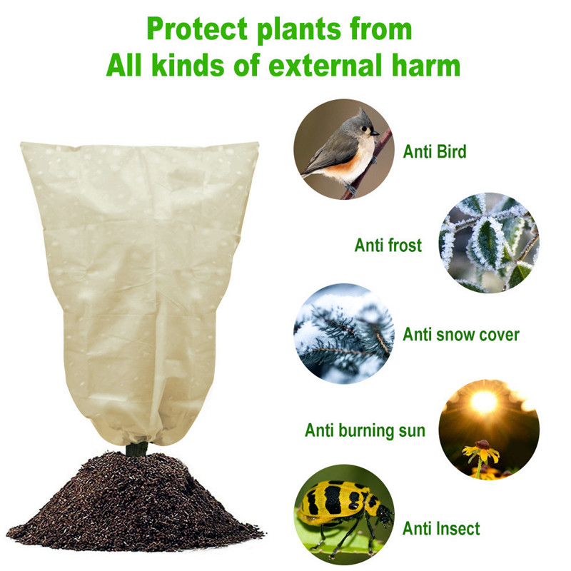 Durable Warm Cover Tree Shrub Plant Protecting Bag Frost Protection Yard Garden Winter Protection Against Shoots Crowns Plant Co