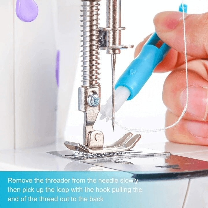 Sewing Machine Needle Threader Stitch Insertion Tool Automatic Threader Quick Sewing Threader Needle Changer Hold Needles Firmly Sewing Machine Needle Threader Stitch Insertion Tool Automatic Threader Quick Sewing Threader Needle Changer Hold Needles Firmly