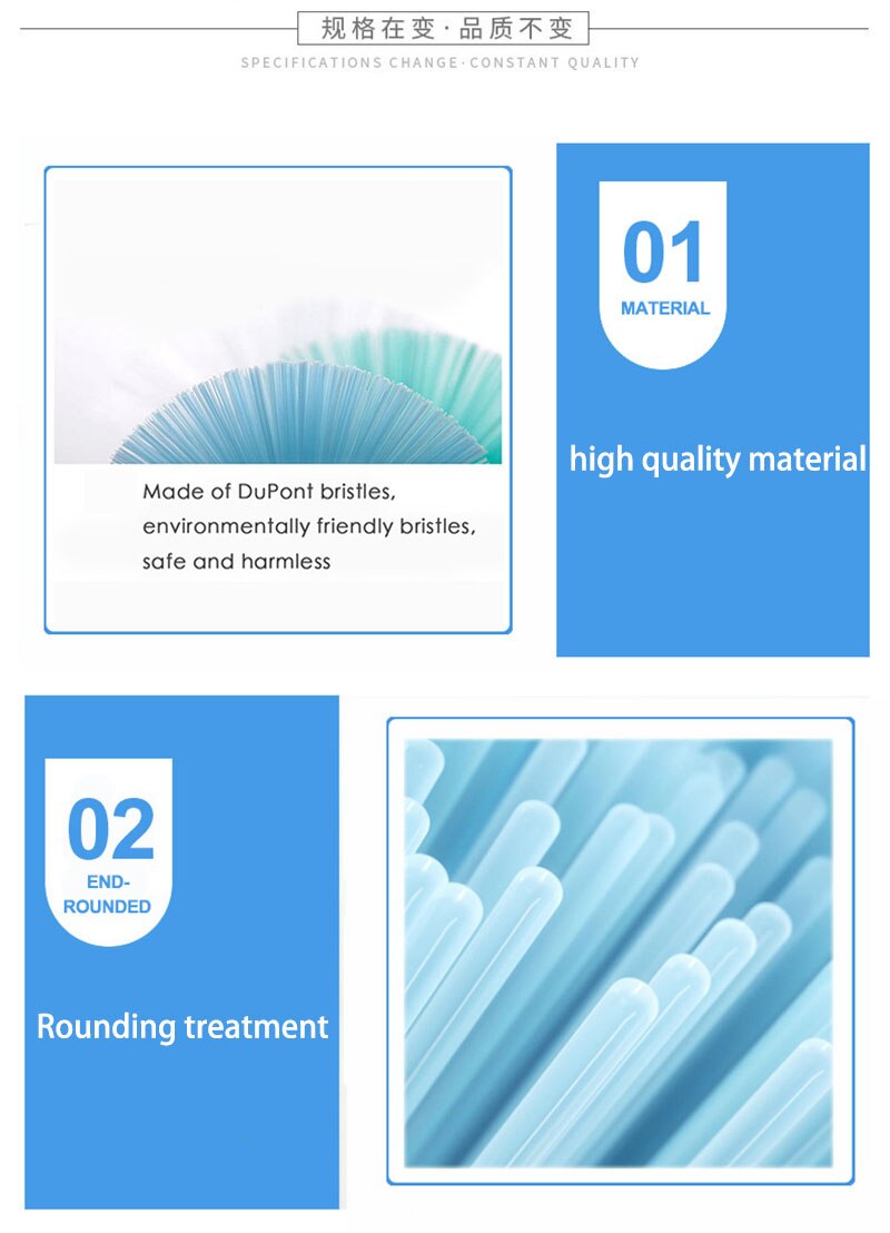 4Pcs/Set 3D Oral b Toothbrush Heads Oral B Brush Attachment Oral B Replacement Oral Toothbrush Heads B Oral B Nozzles