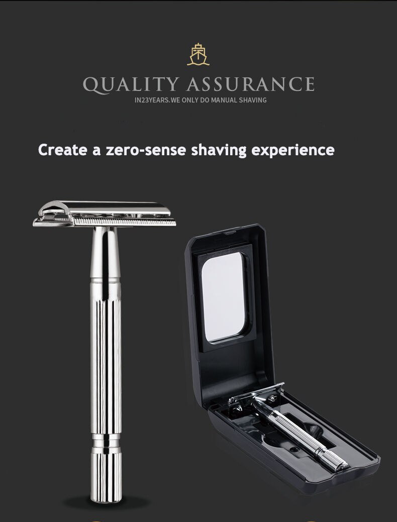 Adjustable Safety Razor Double Edge Stainless Steel Classic Mens Shaving Mild to Aggressive Hair Removal Shaver Razor Shave Man Adjustable Safety Razor Double Edge Stainless Steel Classic Mens Shaving Mild to Aggressive Hair Removal Shaver Razor Shave Man