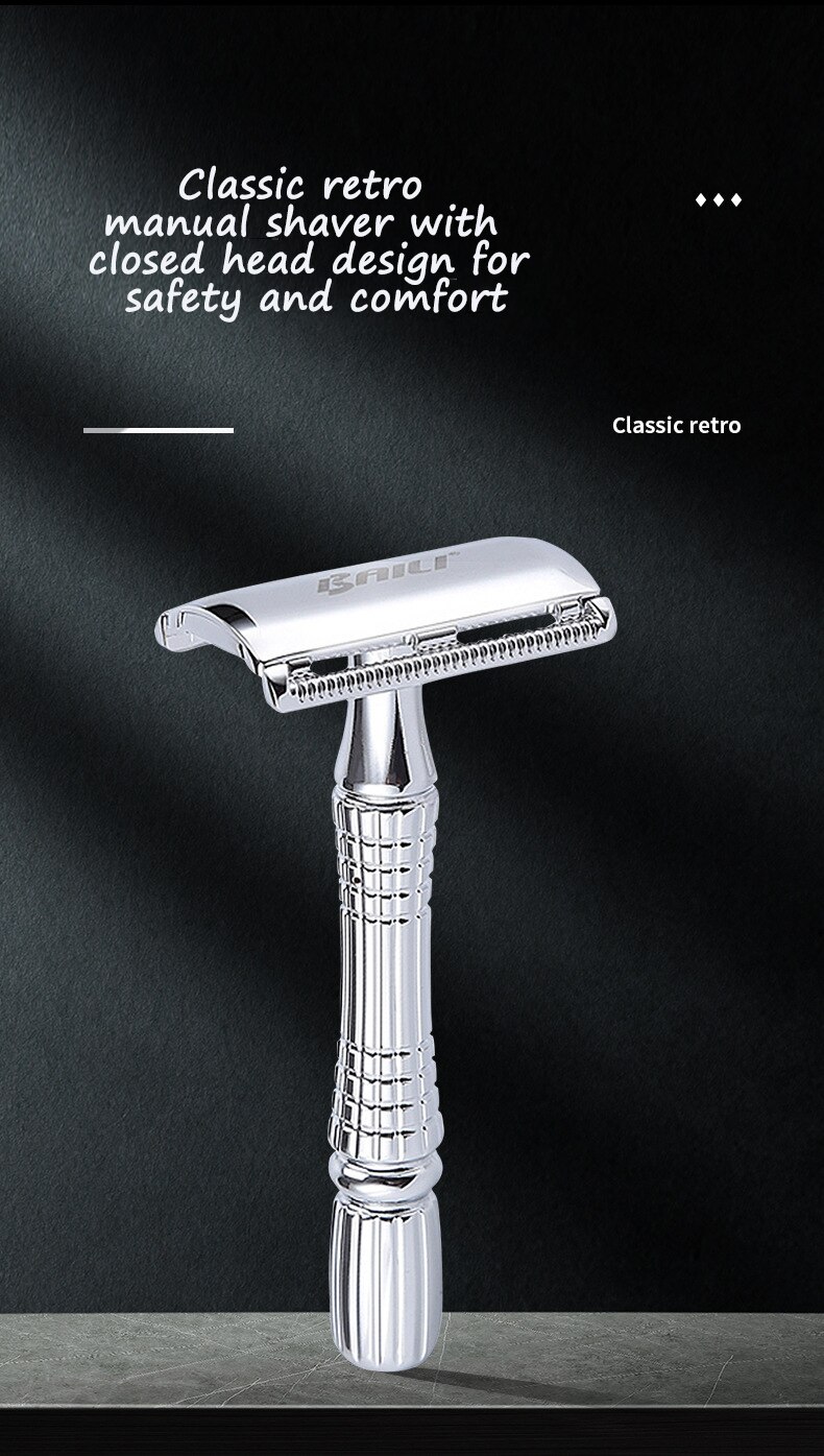Adjustable Safety Razor Double Edge Stainless Steel Classic Mens Shaving Mild to Aggressive Hair Removal Shaver Razor Shave Man Adjustable Safety Razor Double Edge Stainless Steel Classic Mens Shaving Mild to Aggressive Hair Removal Shaver Razor Shave Man