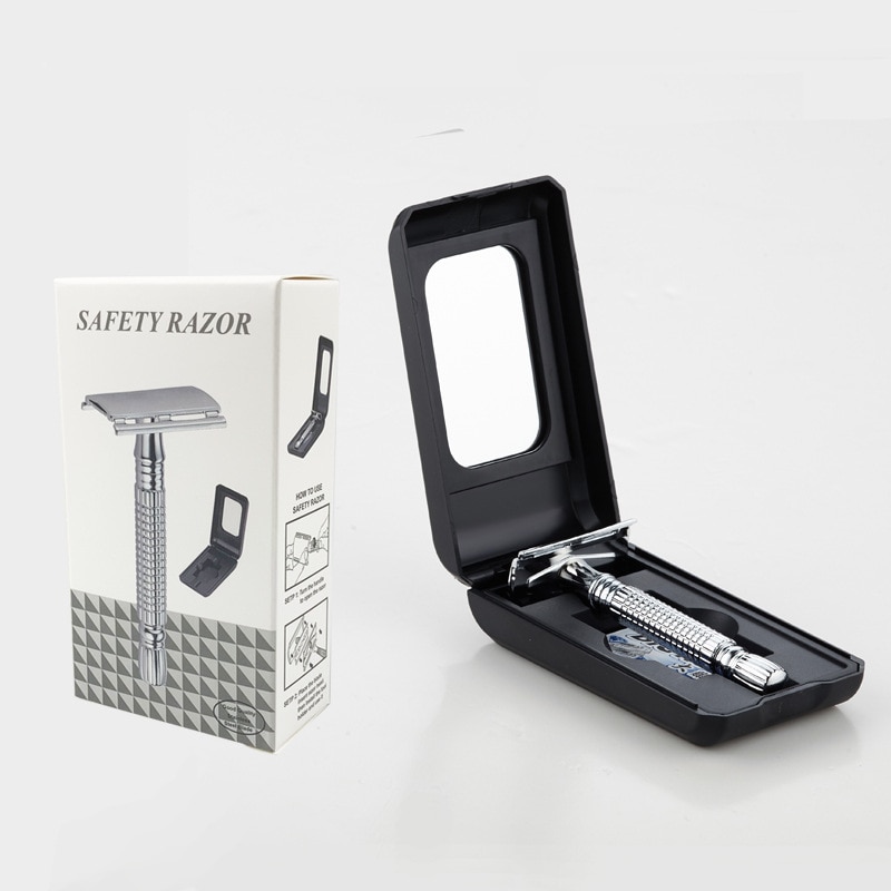 Adjustable Safety Razor Double Edge Stainless Steel Classic Mens Shaving Mild to Aggressive Hair Removal Shaver Razor Shave Man Adjustable Safety Razor Double Edge Stainless Steel Classic Mens Shaving Mild to Aggressive Hair Removal Shaver Razor Shave Man