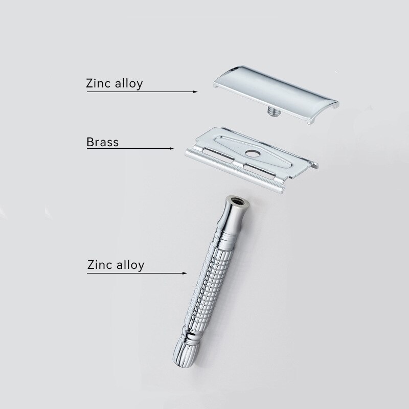 Adjustable Safety Razor Double Edge Stainless Steel Classic Mens Shaving Mild to Aggressive Hair Removal Shaver Razor Shave Man Adjustable Safety Razor Double Edge Stainless Steel Classic Mens Shaving Mild to Aggressive Hair Removal Shaver Razor Shave Man
