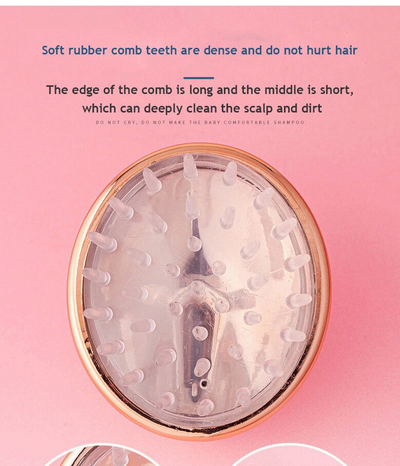 Silicone Head Body Scalp Massage Brush Silicone Shampoo Brush Hair Washing Clean Comb Shower Brush Bath SPA Massage Brush Hair