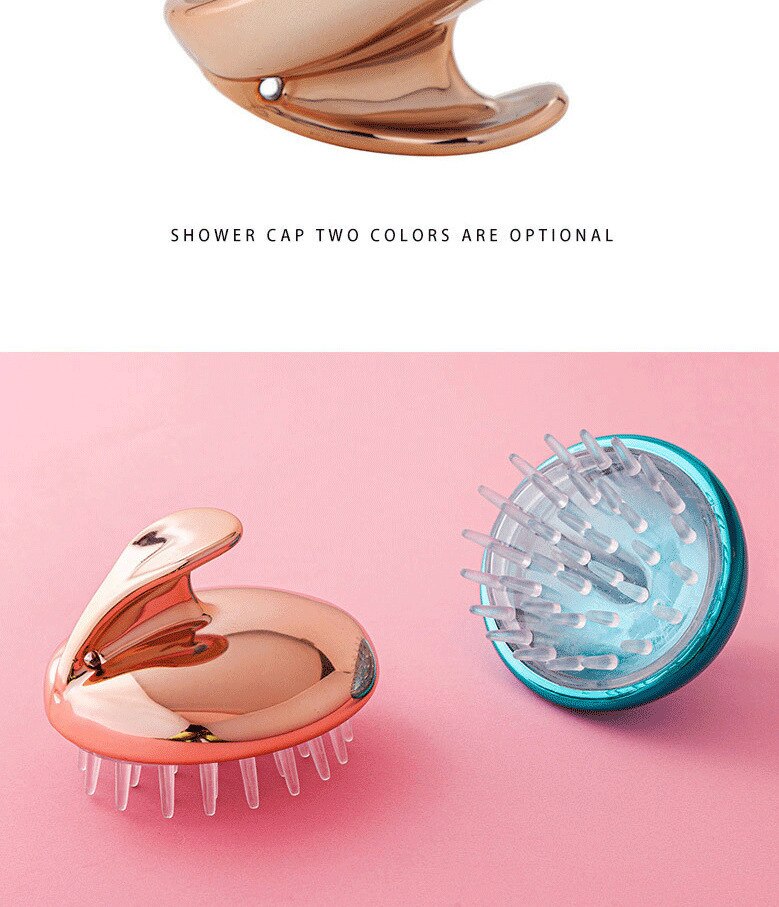 Silicone Head Body Scalp Massage Brush Silicone Shampoo Brush Hair Washing Clean Comb Shower Brush Bath SPA Massage Brush Hair