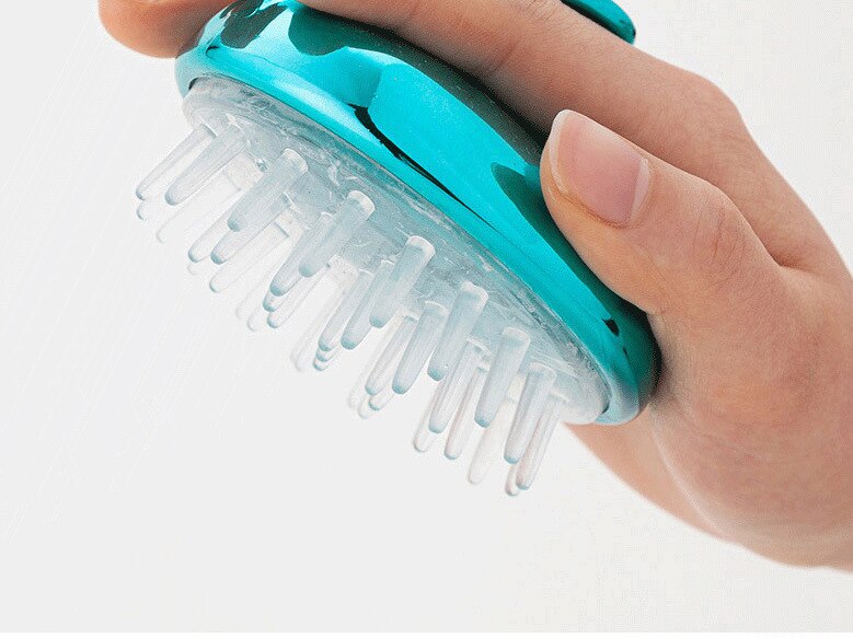 Silicone Head Body Scalp Massage Brush Silicone Shampoo Brush Hair Washing Clean Comb Shower Brush Bath SPA Massage Brush Hair