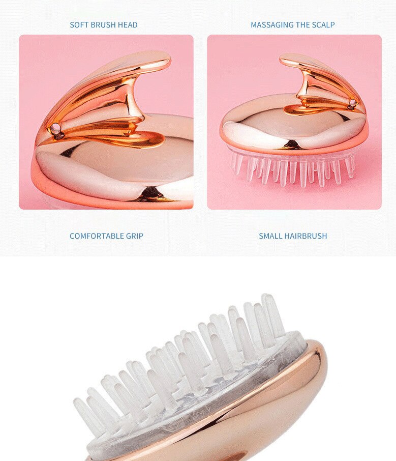 Silicone Head Body Scalp Massage Brush Silicone Shampoo Brush Hair Washing Clean Comb Shower Brush Bath SPA Massage Brush Hair