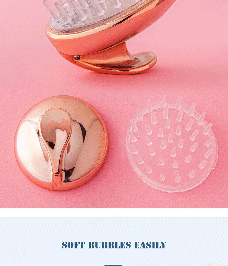 Silicone Head Body Scalp Massage Brush Silicone Shampoo Brush Hair Washing Clean Comb Shower Brush Bath SPA Massage Brush Hair